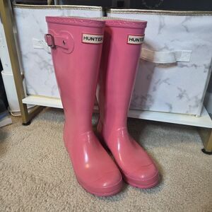 Hunter Original Tall Pink Rain Boots Women’s Sz US 4